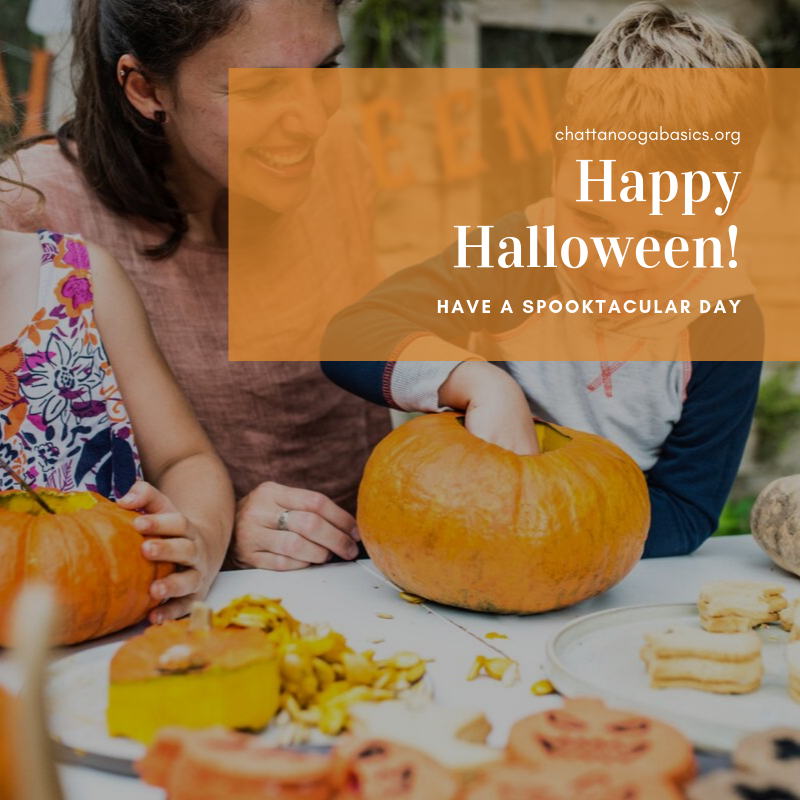ChattBasics's tweet photo. Happy Halloween! We hope you have a safe and spooky, candy-filled day!
#halloween #chattanoogabasics #backtothebasics #chattanoogahalloween #chabasics #spooky https://t.co/6GXfSZ0Yys
