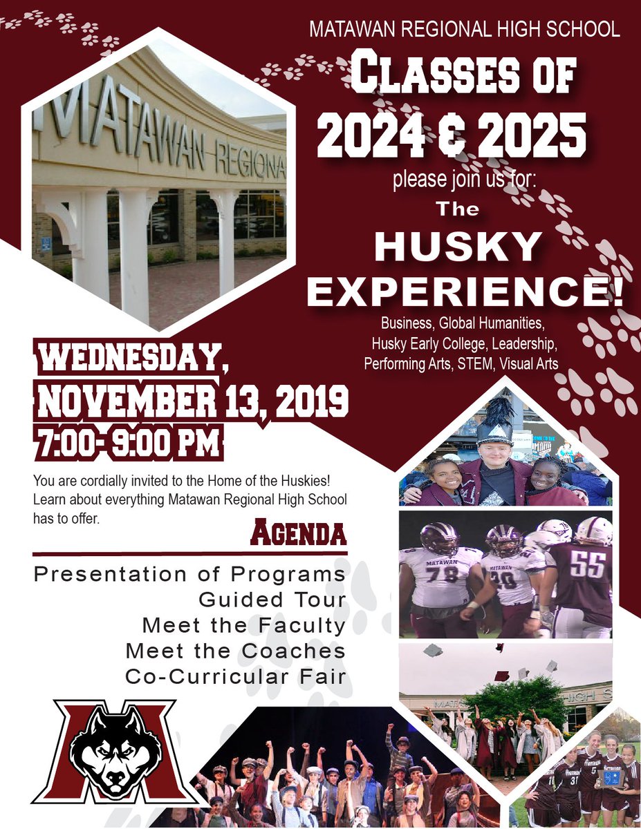 We are TWO weeks away from "The Husky Experience!" Make sure you spread the word to all everyone you know in 7th and 8th grade!!!! We need your help <a href="/MAMSHighlights/">MAMS</a> @SDanskyELA <a href="/MatawanAbPatch/">MatawanAberdeenPatch</a>