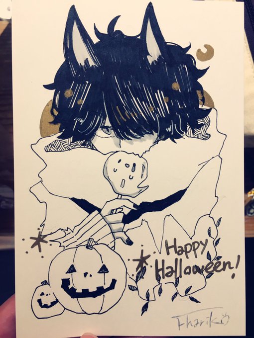 ハロウィン?感無く終わりそうだったので、ドローイング描いてました◎
カボチャが不細工 