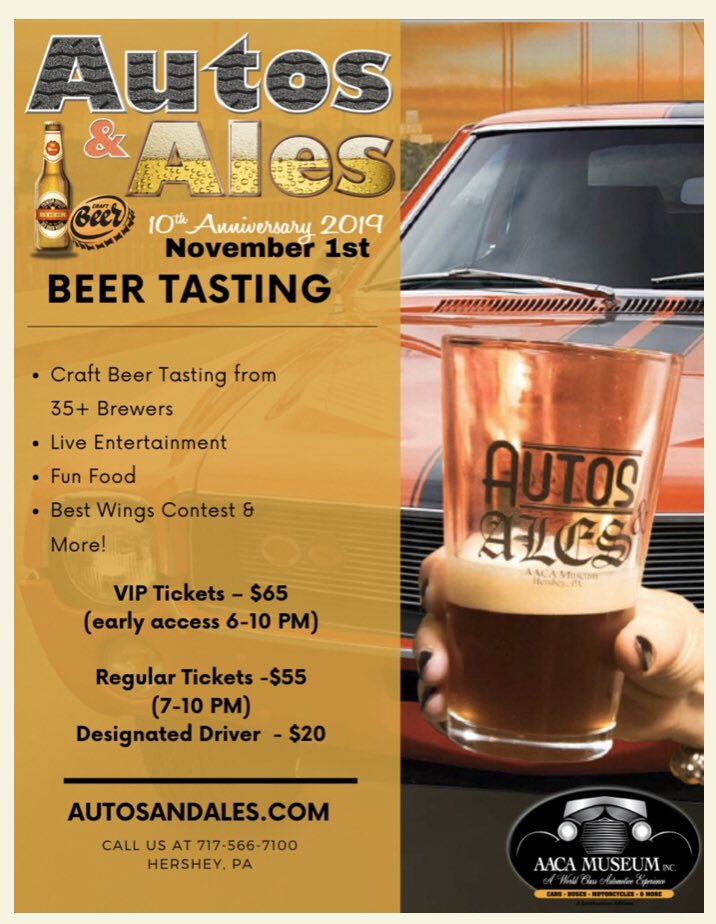 Trick or Treat!   No tricks, just a treat!   Flash sale - $5 off your Autos &amp; Ales tickets TODAY only.  This offer expires at midnight tonight!  Use code: Halloween at checkout.  AutosAndAles.com

Ticket link aacamuseum.secure.force.com/ticket/#sectio…