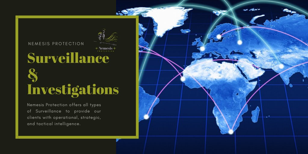 NemesisProtect1's tweet image. #NemesisProtection is proven in the provision of #Surveillance and #Investigation services encompassing collecting, analyzing, and safeguarding sensitive information and data. We provide information that focuses on the physical, human, technical, and operational elements of risk.