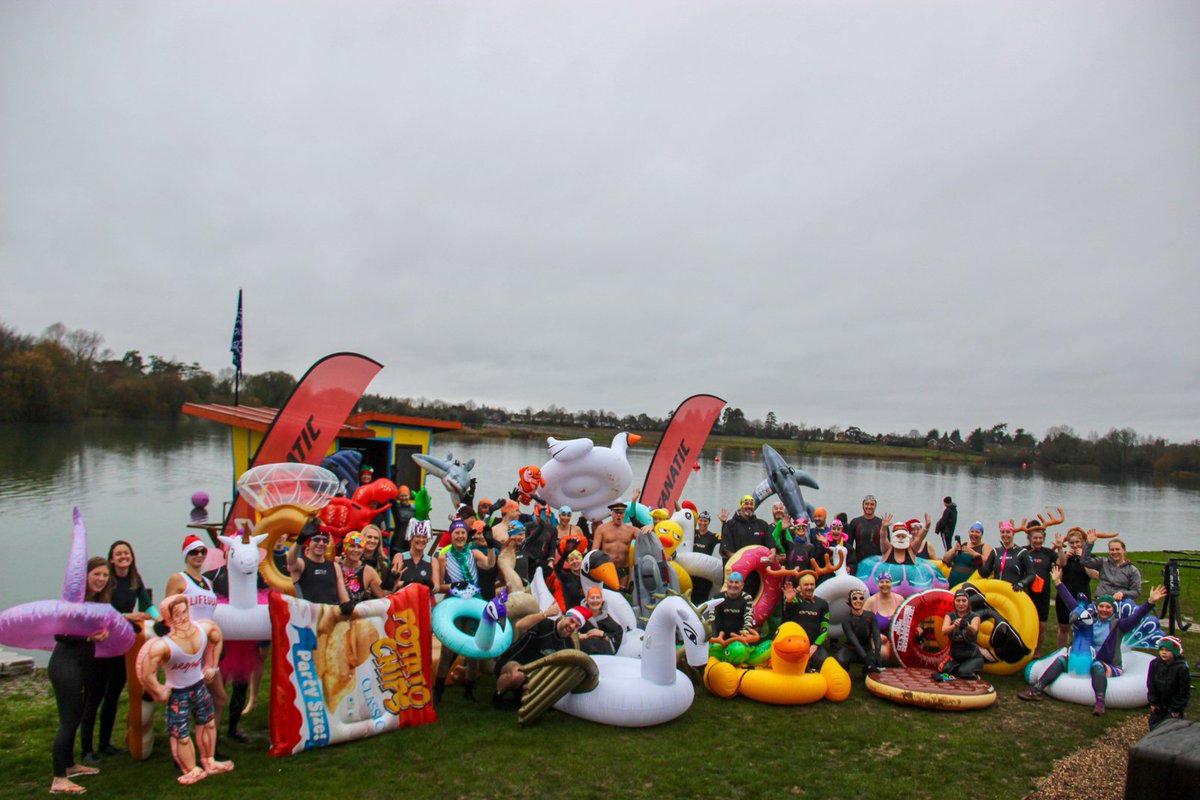On Sunday 22nd December @braylakeswim will be hosting its popular inflatable animal swim. It starts at 9 am and there will be mince pies and hot drinks available to warm you up afterwards. Must wear a wetsuit or be an experienced cold-water swimmer. Must be booked in advance!