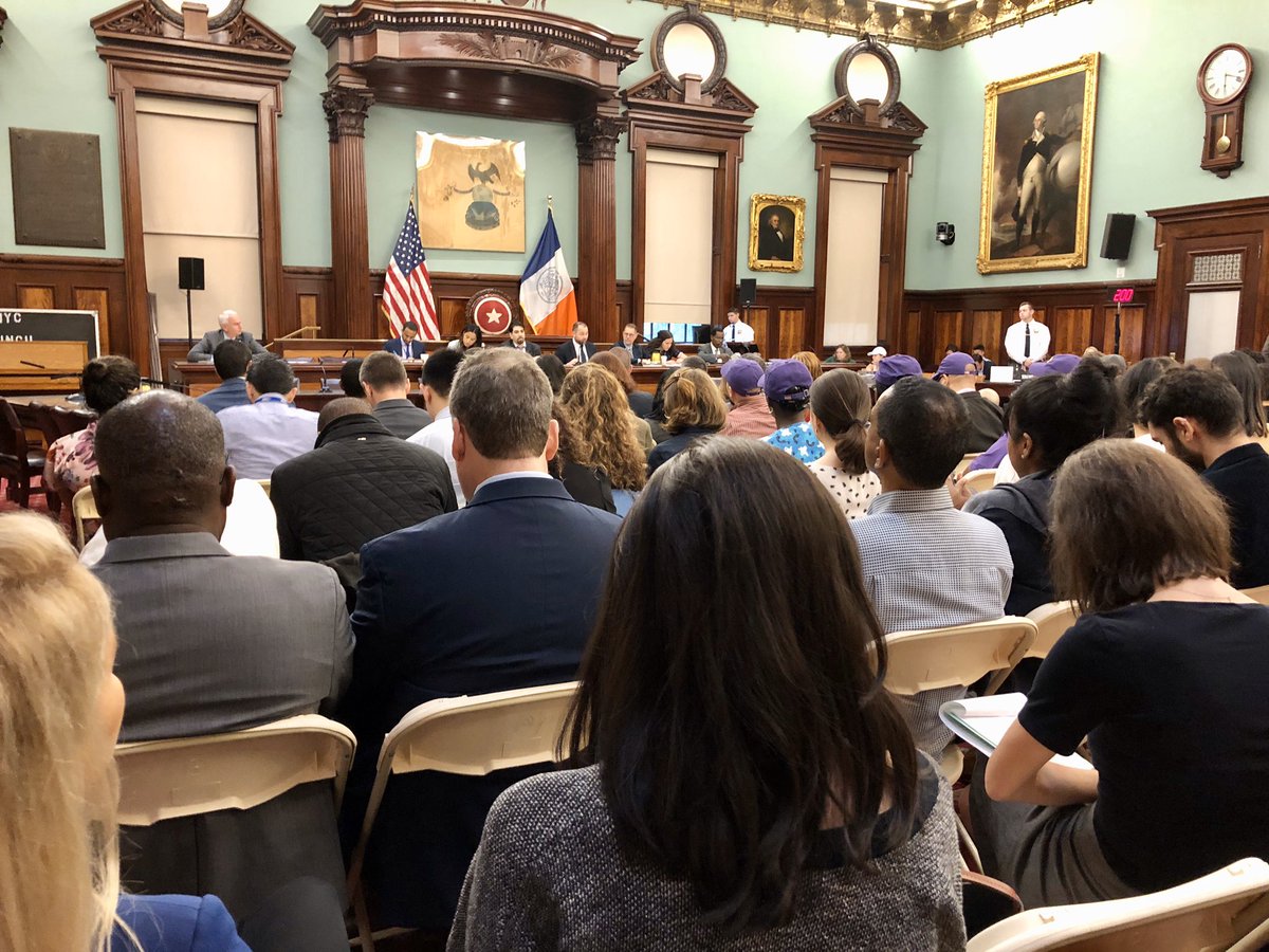 Full house at <a href="/NYCCouncil/">New York City Council</a> hearing on expanding citywide #primarycare access and connecting New Yorkers to coordinated, patient-centered care at <a href="/NYCHealthSystem/">NYC Health + Hospitals</a> facilities as well as #FQHCs and other nonprofit and private providers. #ValueCHCs