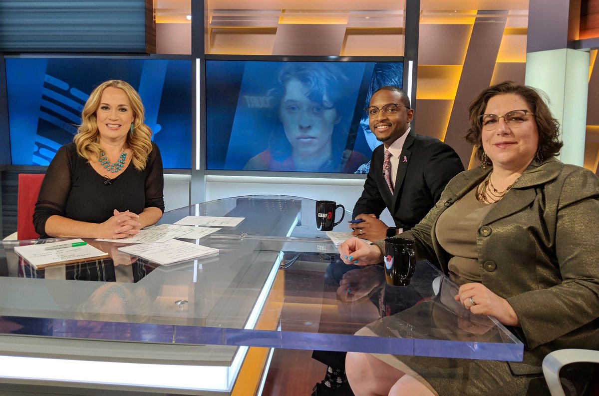 WillcottAshley's tweet photo. Continuing exclusive coverage of WI. v. #EzraMcCandless. Creative, interesting legal evidentiary arguments happening now. Great to break it down with attorneys @LoriBDuff and #KeithLamar @CourtTV TV
#anchor #trialnerd https://t.co/C5jUNiqhdC