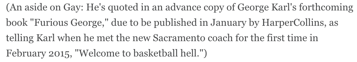 TonyXypteras's tweet photo. Rudy Gay was right. Sacramento really is basketball hell. https://t.co/L9eNQ9IHdm