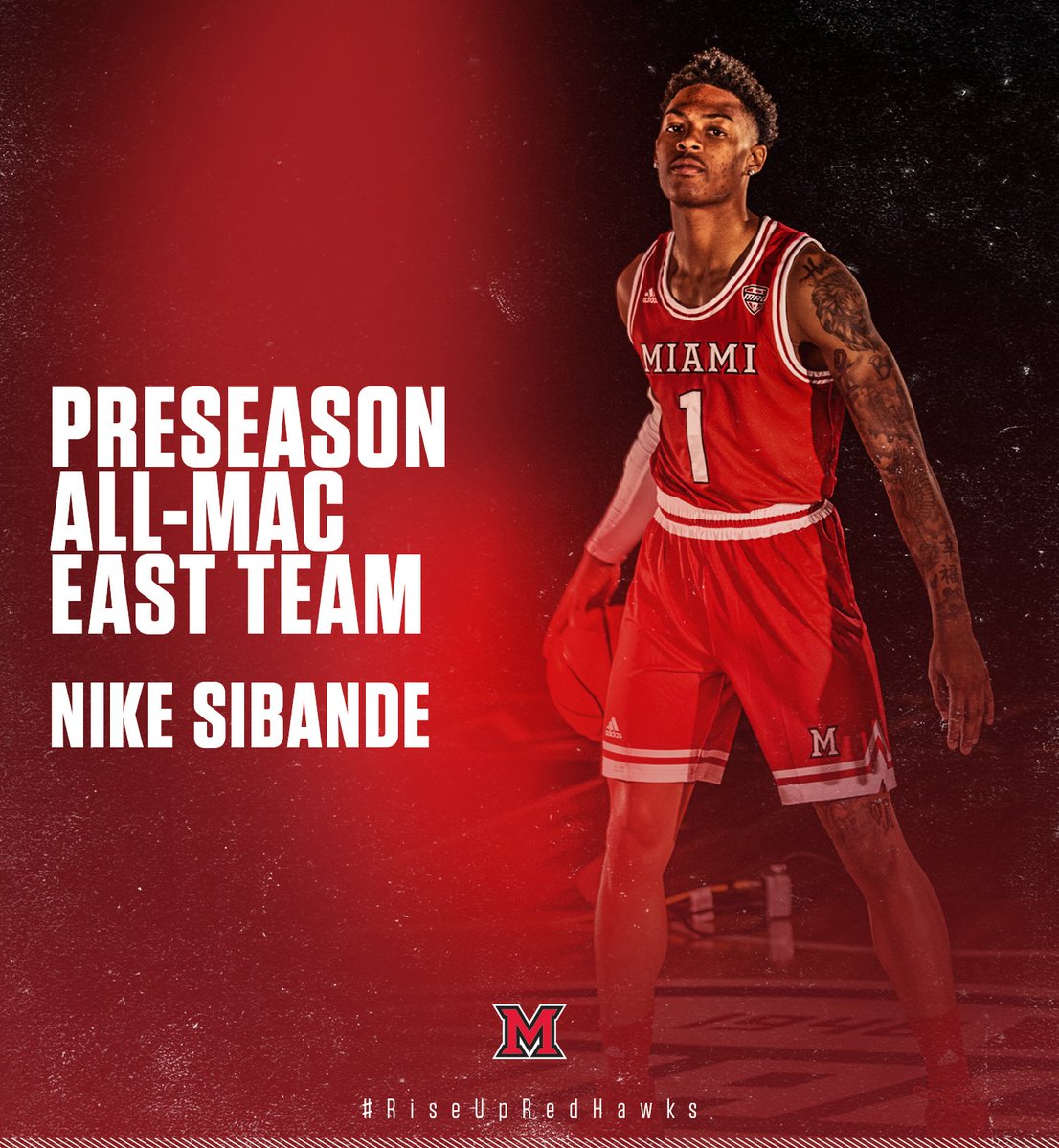 We've been picked to finish fourth in the MAC East in the <a href="/MACSports/">MACtion</a> Coaches Poll, plus <a href="/nike_sibande/">Nike 🦅</a> has been selected Preseason All-MAC East!

bit.ly/34sllYL

#RiseUpRedHawks