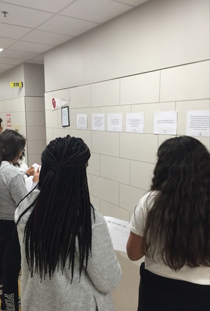 Way to go @AaronBecker47 providing your students with a great learning experience that supports literacy @AISDSociStudies #studentexperiences #whereliteracygetsreal