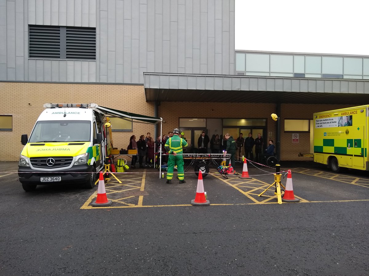 Regional Registrar teaching at #antrimED about prehospital care!! <a href="/qubscrubs/">QUB Scrubs</a> <a href="/drdavyg/">Davy Green</a> Learning from BASICS , @PSNI <a href="/NIAS999/">NIAS</a> HART team <a href="/mb_nias_cex/">Michael Bloomfield</a> , lessons from Afghanistan too! <a href="/EMedSligo/">Emergency Dept Sligo University Hospital</a> @EmergencyMedNI