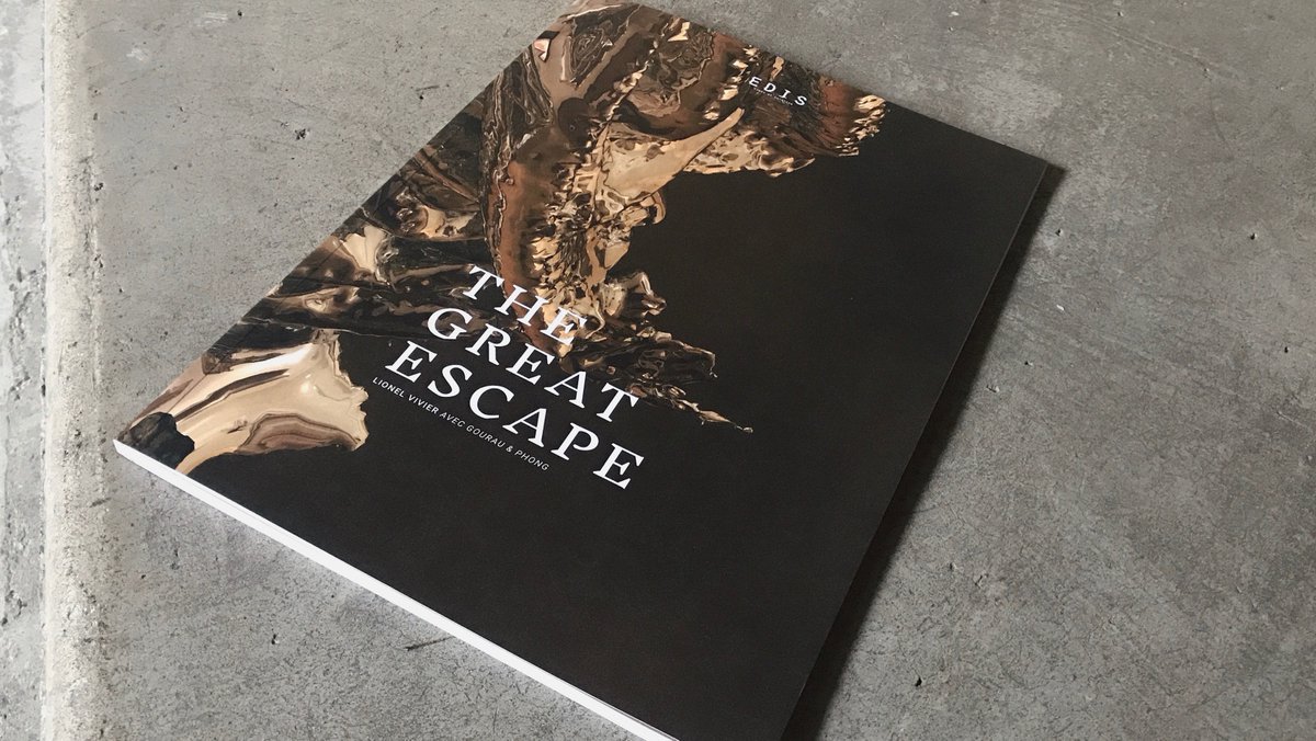 Catalogue The Great Escape disponible !!!  <a href="/ardenome/">Ardenome_officiel</a> #thegreatescape #exposition #lionelvivier #gourauetphong #catalogue #editionsedis #ardenome #art #artdesnouveauxmédia