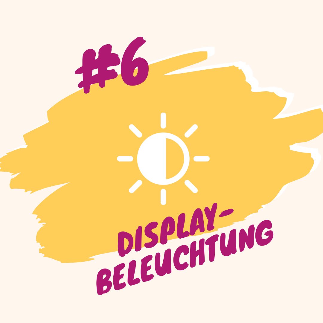 getinsha's tweet photo. Stört dich dieses Licht nicht? Schütze deine Augengesundheit und die Energie deines Gerätes indem du die Displaybeleuchtung reduzierst! 🔦#Weltspartag #tbt #ThursdayMotivation #digitalsparen https://t.co/cStaAOWgDc