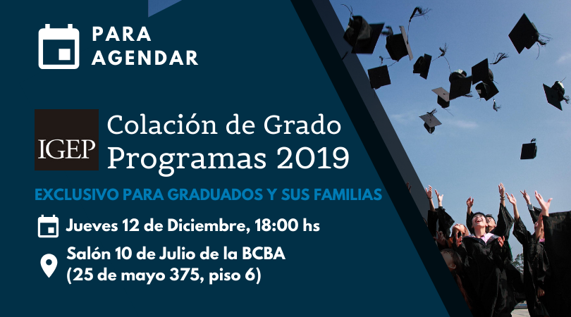 IGEP_CorpGov's tweet photo. PARA AGENDAR: Se acerca un momento muy esperado: la #ColaciónDeGrado 2019 de todos los programas del IGEP. #DEP, con más de 20 camadas; #DICA #DIRSA y los primeros egresados de #DIEPE y #DIRSEG https://t.co/urLVbO3NAv