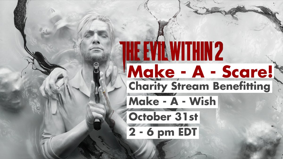 Join us today from 2 - 6 EDT as we stream <a href="/TheEvilWithin/">The Evil Within</a> to benefit <a href="/MakeAWish/">Make-A-Wish America</a> !

Jump scare alerts will be ON!
Twitch.tv/Bethesda
Mixer.com/Bethesda
