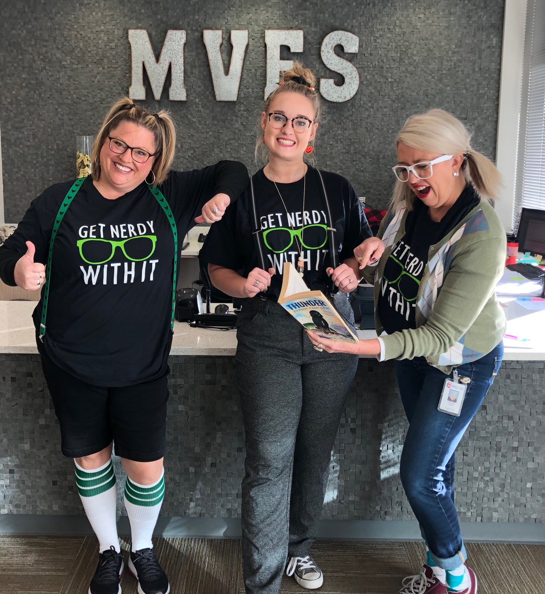 The Get Nerdy With It Gang just doin’ our thing! Happy Halloween!@StephanieMoshe8  @FoxgirlSA @jensmith207 <a href="/Supt_comalisd/">Andrew</a> <a href="/andreapatrick/">Andrea Patrick</a> #mvestribe #shinebright