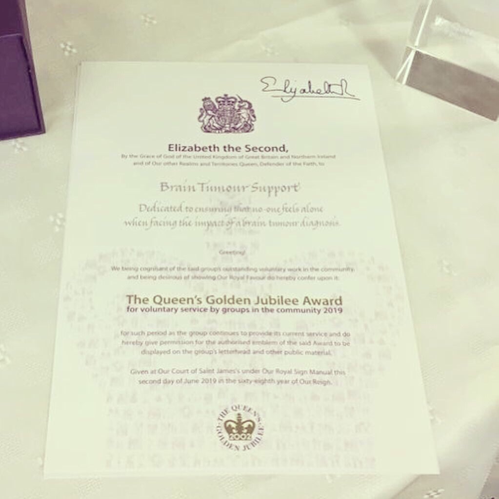 Wooo! Congratulations to everyone at @braintumoursupport on receiving The Queens Award for Voluntary Services! Very proud to be a patron of this wonderful charity and see it get the recognition it so deserves. Much love to Tina and all the Team! 🙌❤️ 💪💂‍♀️