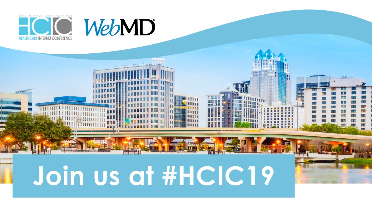 WebMD_Insights's tweet photo. Next week, WebMD will be joining #HCIC19! We’re looking forward to connecting with leaders in #healthcare and #digitalmarketing. Find us at Booth #60! #hcmktg @Greystone https://t.co/Ol53h5xmBM