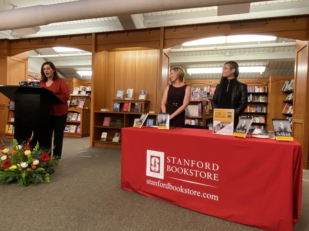 The book launch of The Ethical Sellout at the Stanford Bookstore was a huge success! We were blown away by the enthusiasm and energy of the packed room, and SOLD OUT every copy of the book. To everyone that showed their support for us, thank you! #ethicalsellout