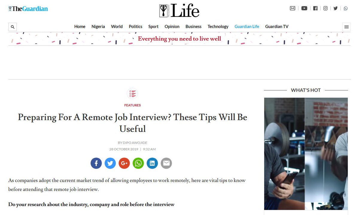 codecidedotnet's tweet image. Preparing For A Remote Job Interview? These Tips Will Be Useful - Guardian
#interviewer #employees #remotejobinterview #job #role #remotework
via guardian.ng
☛ amp.gs/qDVi
