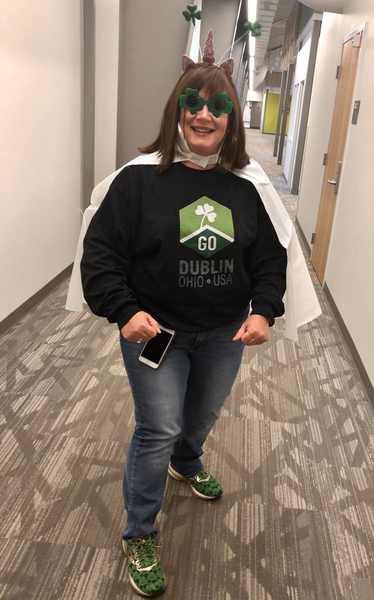 DublinOhio's tweet photo. βIβm dressed as the magical, wonderful GoDublin app!β - Kim M., City of Dublin employee #halloween2019 #GoDublin https://t.co/hVfLdMsAjC https://t.co/SEMqFZTqT7
