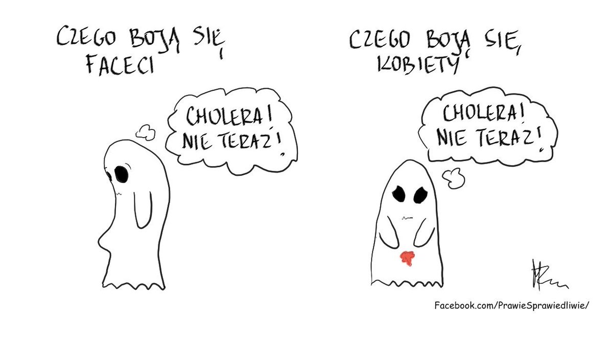 P_Sprawiedliwie's tweet photo. Damskie i męskie strachy 👻👻🎃
#halloween #duchy #strachy #cukierekalbopsikus #humor #satyra #PrawieSprawiedliwie https://t.co/hi4nBevHEV