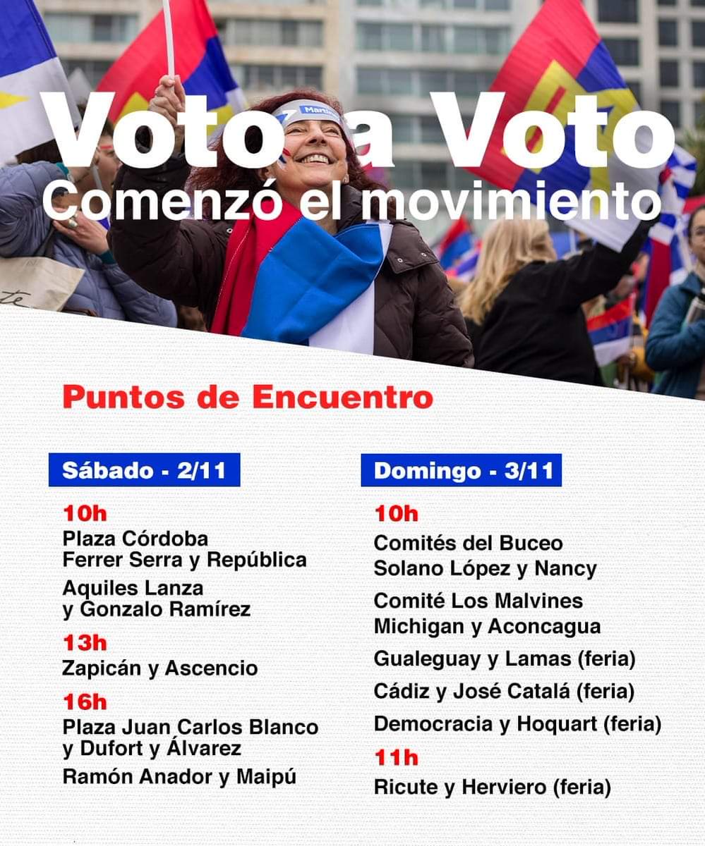Empieza el cara a cara con los vecinos. Voto a voto llegará el #4FA 
Corramos la bola 🔴🔵⚪ 

<a href="/psmontevideo/">Partido Socialista - Departamental de Montevideo</a> <a href="/DanielOlesker/">Daniel Olesker</a> <a href="/EsMonicaFA/">Mónica</a> <a href="/gonzacivila/">Gonzalo Civila</a> <a href="/NicolasLasa/">Nico Lasa</a> <a href="/DanielaBrandon/">Daniela Brandon Jeres</a> @leonel_groisman