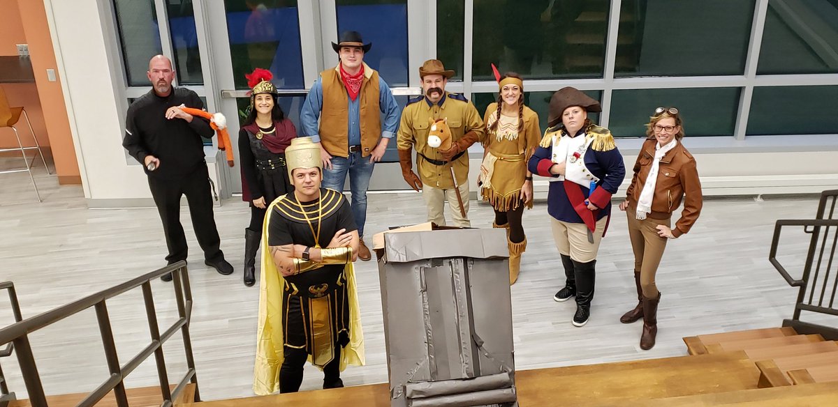 MrsMJohnson_Eng's tweet photo. Thank you Mrs. Greig & the history department for encouraging a costume contest today for the staff! #GreatIdea #WeNeededThis #HugeSuccess #SSWon ππ·π»πΈβ° https://t.co/L9Mh61tzOt