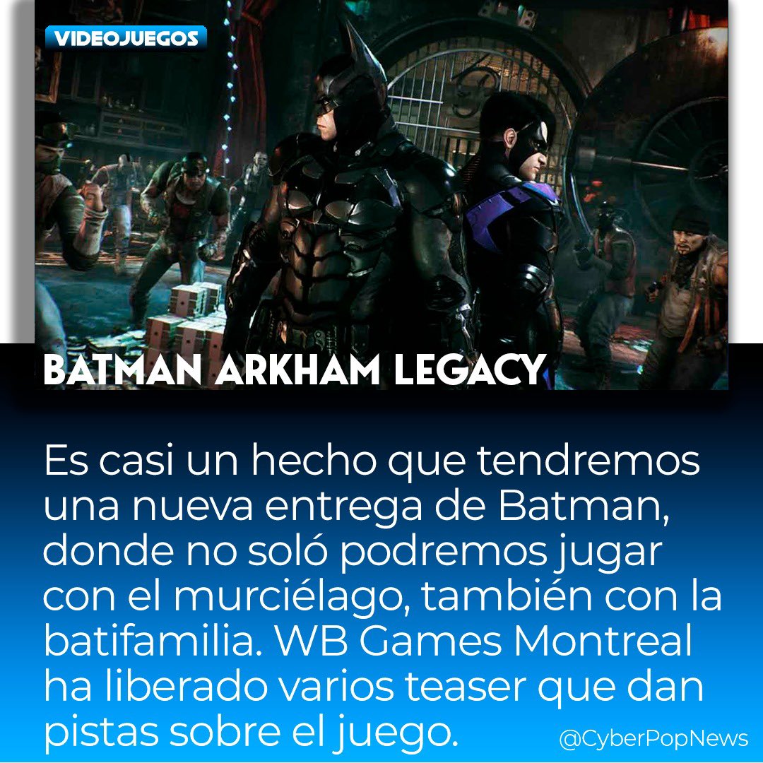 CyberpopNews's tweet photo. Quien ya está listo para volver a ser Batman? 🤩 
#CDMX #Batman #Xbox #videojuegos #noticas https://t.co/zSsTmas7u2