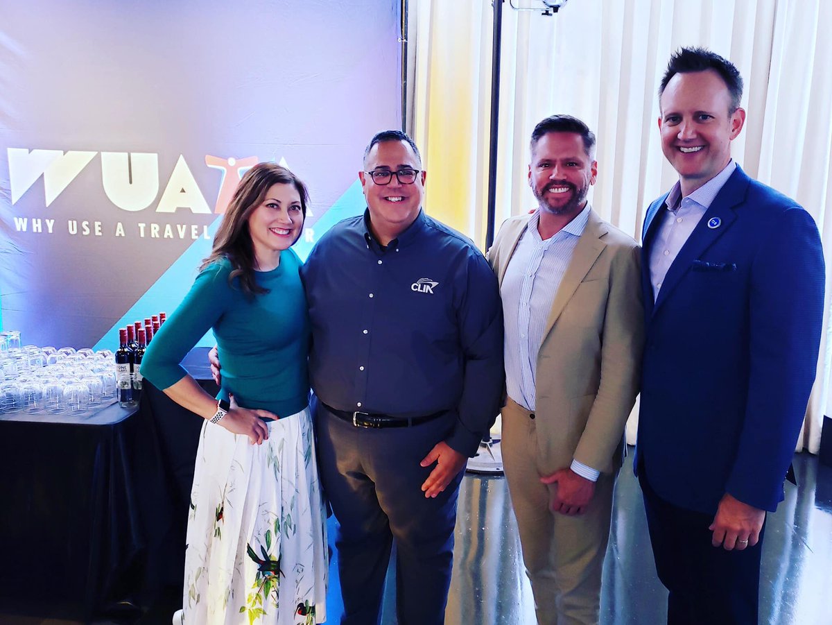 HALpartnerSHIPS's tweet photo. Itโs always a good time when Iโm with my โsistersโ John Cherneskyand Adolfo Perez, and our honorary sister @CLIAVeepCharlie Sylvia. Thanks to the Carnival Cruise Line Sales Team for inviting us to the fabulous #WUATA event in Pasadena. #travelagentsrock #traveladvisorsrock https://t.co/TmGBahI82g