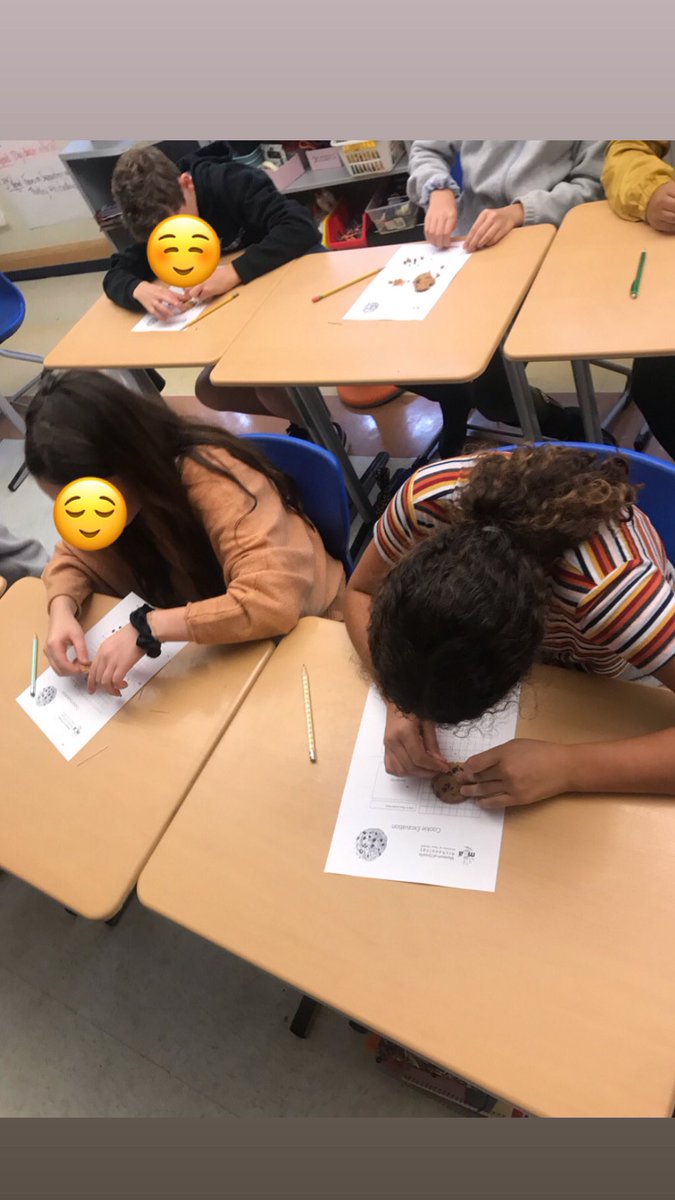 LisaBianco74's tweet photo. Principal Diakite came on our chocolate chip cookie 🍪 “archaeological dig” today! 🔎 #learningisfun #socialstudies #observing #excavatingartifacts #collectingdata #learningnewvocab #thinklikeanarchaeologist @NathanBishop_MS @MSzone_PPSD @pvdschools https://t.co/5UZBPHgGU5