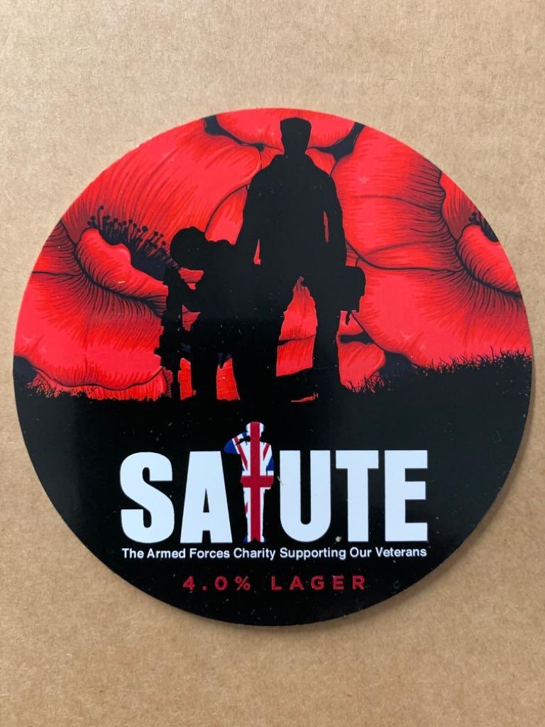 Royal_Marine_LW's tweet photo. I can announce that @Sa1ute_Charity now has its own beer, ready to launch on Remembrance weekend!! We will be allocating a keg for a free pint for vets. 10% will go to charity. @CopperSwansea will also be giving free coffee to all serving/veterans for a week starting Monday! https://t.co/BYH3FWyn7R