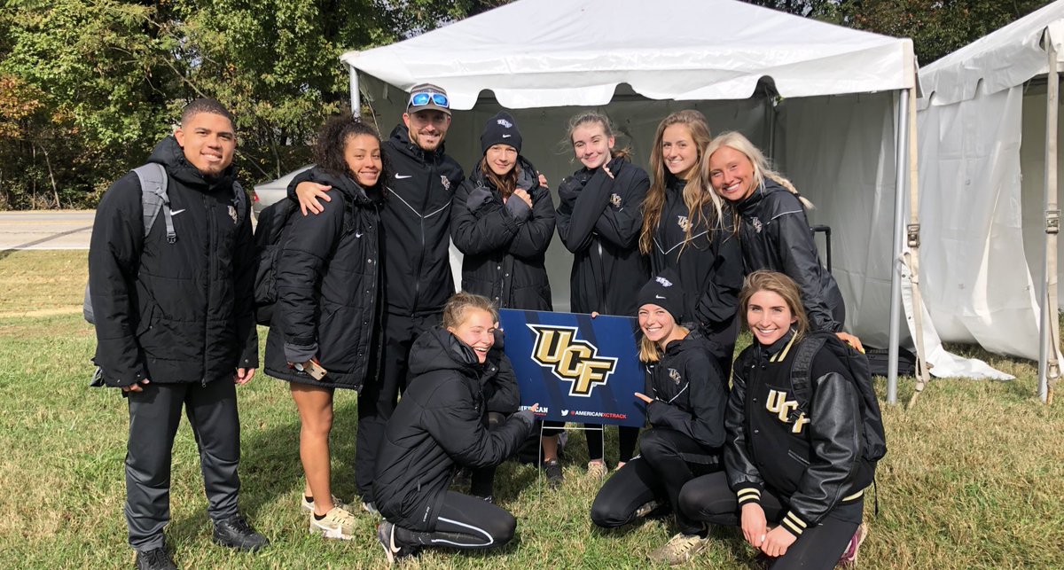 CoachJacksonB's tweet photo. Course run through.... ✅

Squad is excited and ready for race day! 

#GrowKnights #ChargeOn https://t.co/5zWsqifLUx