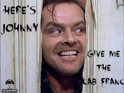 All work and no #cabfranc makes Jack a dull boy! Happy #Halloween! @mjtam @dlaskaris @joshmccormack @sharayray @winehiker @sorkkari @lipstickspeak @streetfoodUK @emilianomei @divinewineblog @kelvinwinetherm @simplysallyh @magee333 @nightoutireland @backpackbritts