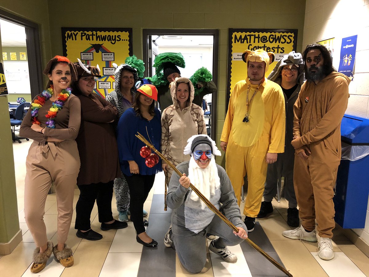 CarmichaelHDSB's tweet photo. Happy Halloween from the Math Department!  #hakunamatata https://t.co/poDXbUW5ZL