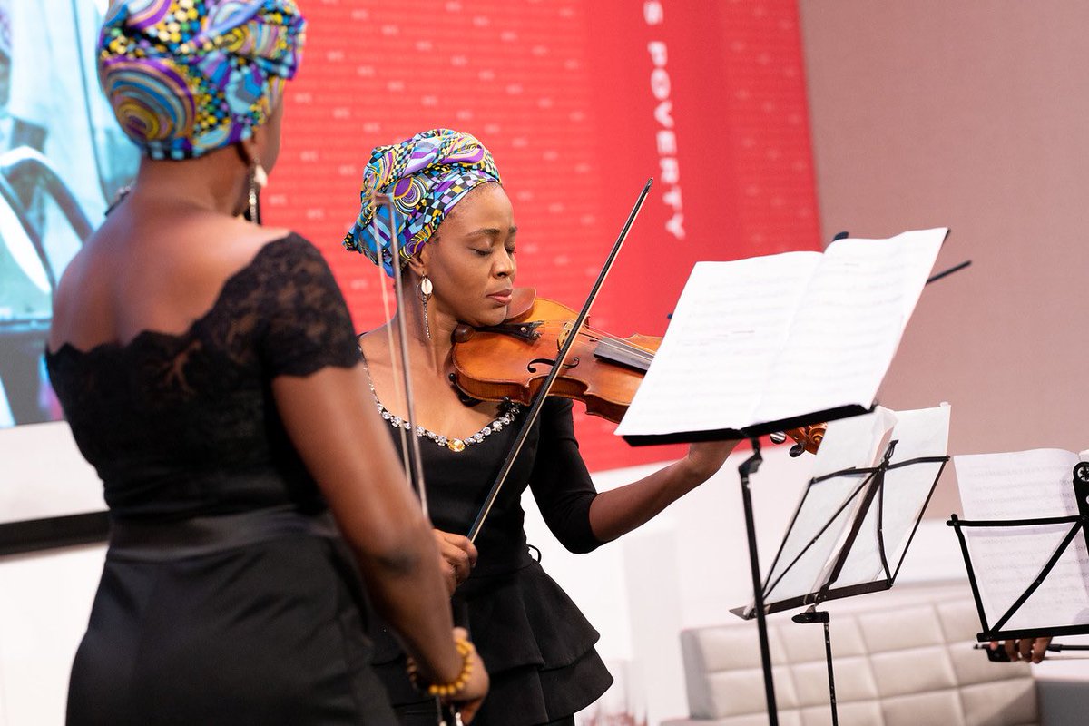 musicbeyond_org's tweet photo. During #unga2019, 3 musicians from DRCโs first all-female chamber ensemble #RomancedelOSK performed in front of 150 distinguished guests at #BFPNYC in NYC. #Congo to the #World! Thank you @FightPoverty for this brilliant opportunity! #Socialimpact
๐ https://t.co/CbzQZ0zZPz https://t.co/NiF7kSjNAt