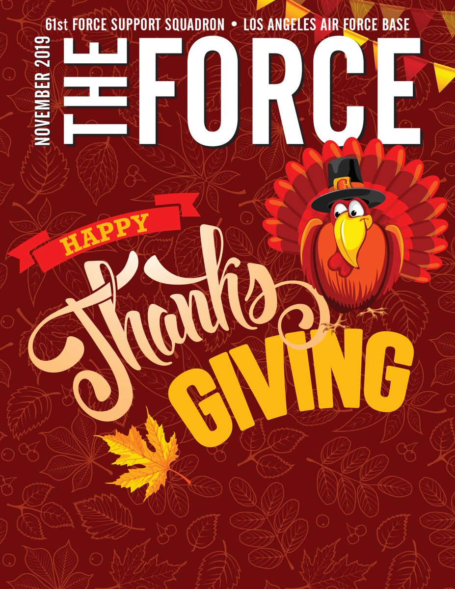 61fss's tweet photo. Check out the November FORCE magazine online now!

Thanksgiving Feast, First Thursday, Turkey Trot 5K, and much more happening this month!

Click the link to find out more about these events and MORE events happening in the month of November!

Have a g ... https://t.co/FcUnioUocc https://t.co/a99N2iN451