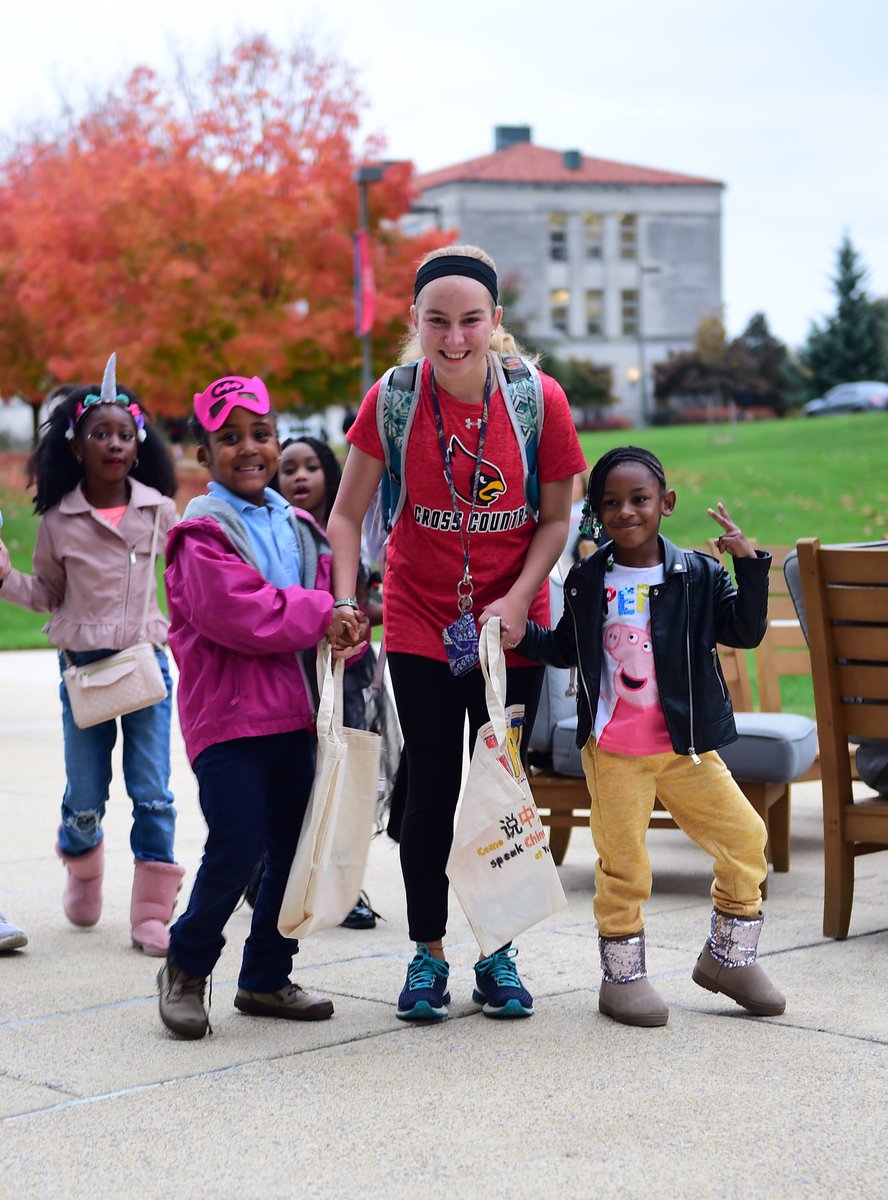 CatholicUniv's tweet photo. Have a safe &amp; happy Halloween! Here are some of our favorite photos from Halloween on Campus last night. At this annual @CUAService event, students volunteer to host a Halloween festival for families from the Brookland neighborhood. 

#ThisIsCatholicU #halloween2019 #trickortreat https://t.co/iiX5FrnHHQ