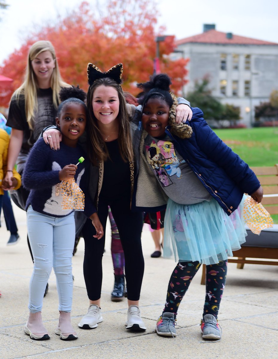 CatholicUniv's tweet photo. Have a safe &amp; happy Halloween! Here are some of our favorite photos from Halloween on Campus last night. At this annual @CUAService event, students volunteer to host a Halloween festival for families from the Brookland neighborhood. 

#ThisIsCatholicU #halloween2019 #trickortreat https://t.co/iiX5FrnHHQ