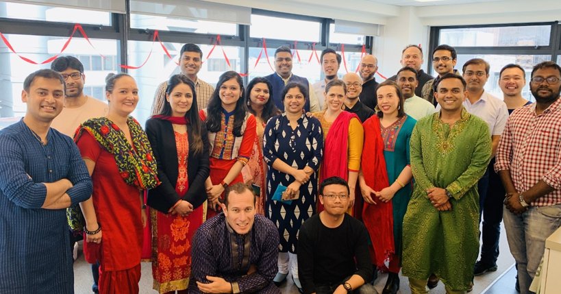 X_LPS's tweet photo. Happy Diwali from the LPS New Zealand Team! Sending best wishes to everybody around the world that celebrated the festival of lights. Our Wellington team got amoungst the celebrations. #diwali #newzealand #wellington #nz https://t.co/Dij8kQenTf