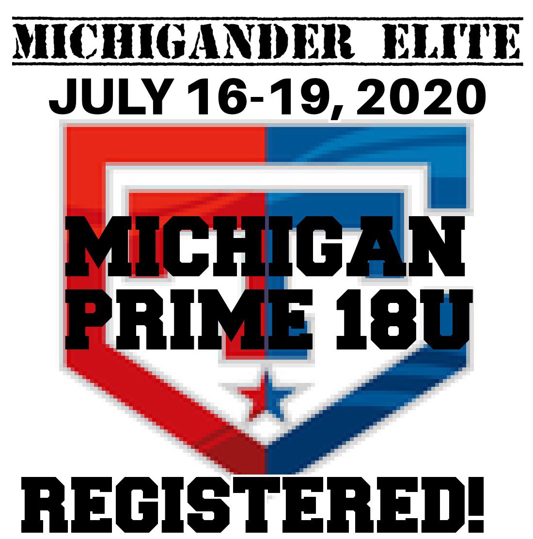 championstourn's tweet photo. Michigander Elite @ Adrian College & Jackson College: July 16-19, 2020! Michigan Prime 18u are in! Register here: https://t.co/yOzElSpthA
#greatlakesworldseries #championshiptourneys #18ubaseball #travelbaseball #collegebaseballshowcase #d3baseball #jucoroute #jucobaseball https://t.co/miMpLiFAeu
