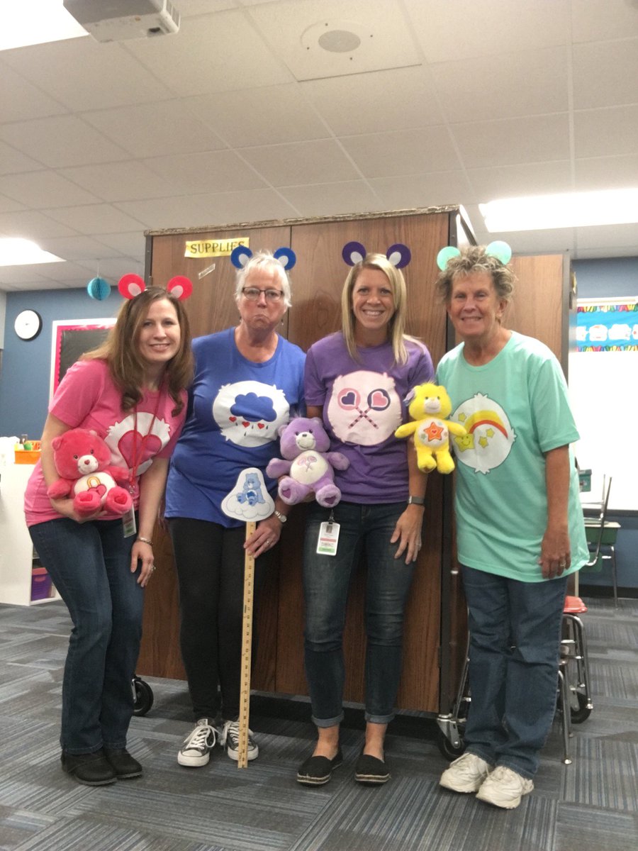 SarahODell3's tweet photo. Happy Halloween from NDE Title 1 gals! #title1 #halloween2019 #carebears https://t.co/iV92QVwq2X