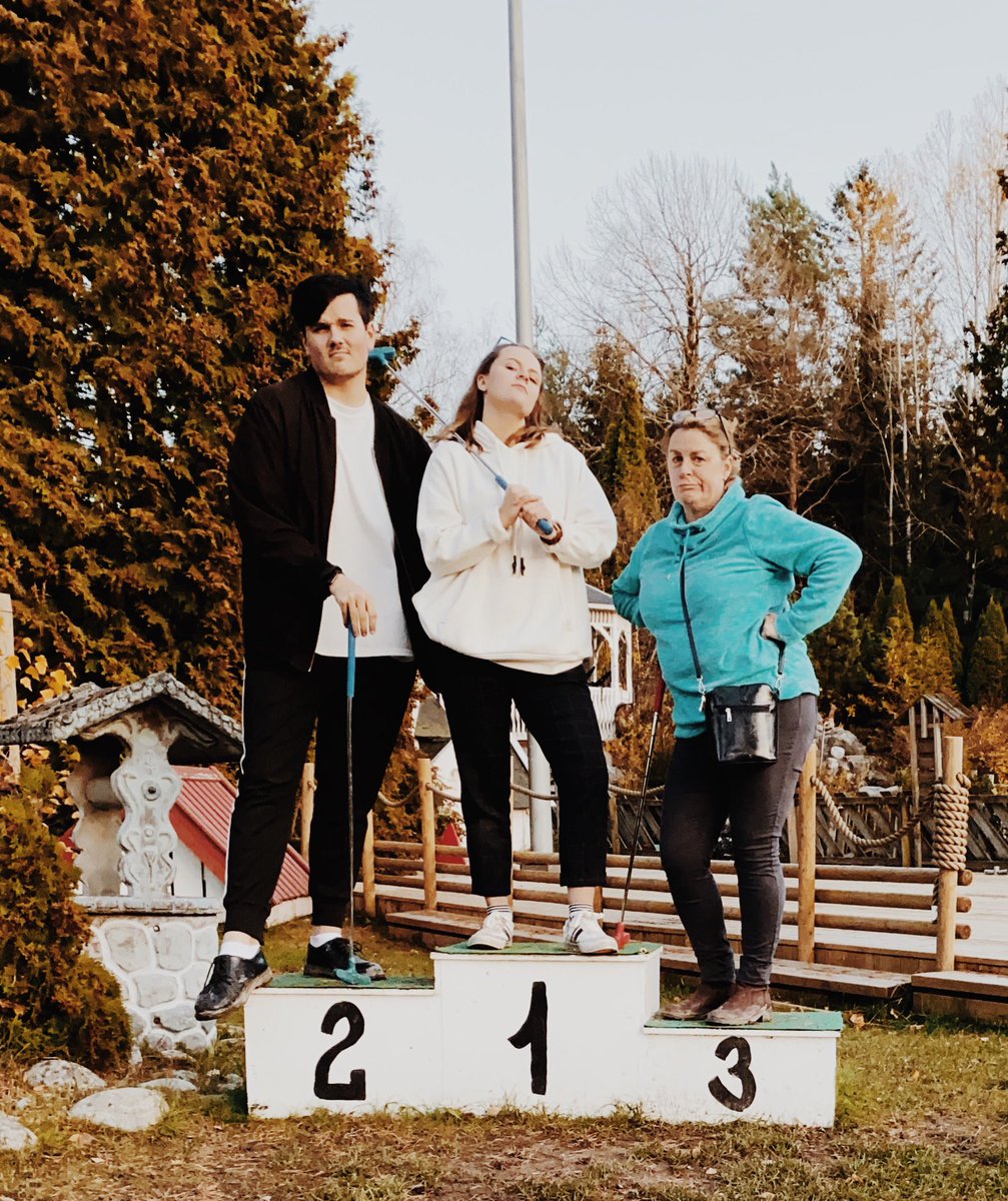 ashleighvpowell's tweet photo. As always I win mini golf🥂 but The funniest thing about this photo is how confident my mum was the whole way round that she had won 👀 https://t.co/jtafQPoqVp