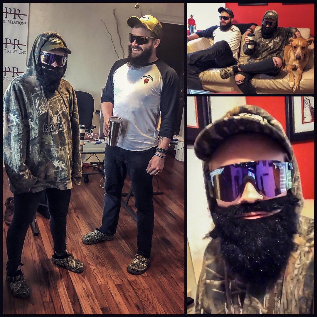 joshgallmusic's tweet photo. So I show up to my PR meeting today and got this Birthday/Halloween surprise...How’d she do on a scale of 1-10?? 🎃 👻 #halloween2019 #Halloween #twins 
@korepr @Crocs @PitViperShades https://t.co/Febxn5PWXq