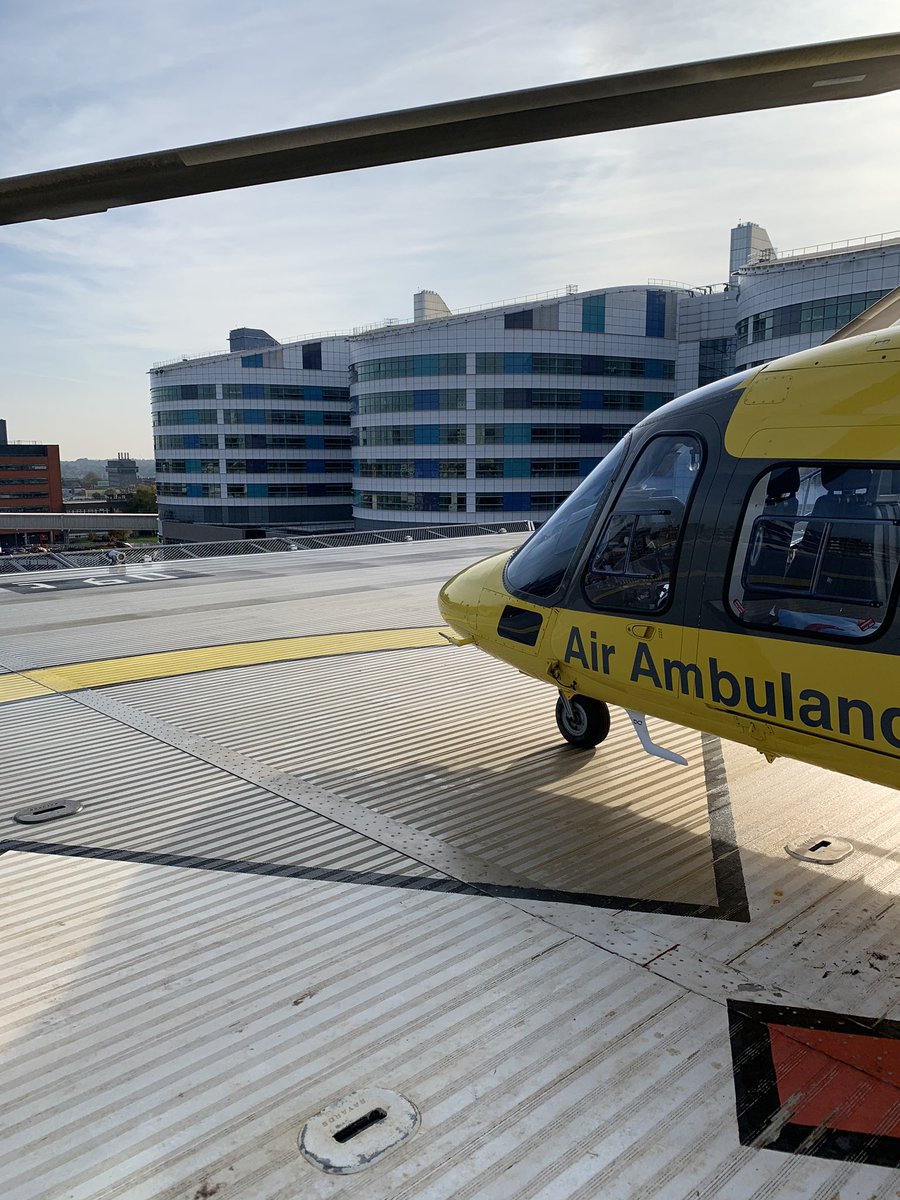 Nice and sunny on the heli-pad today👍