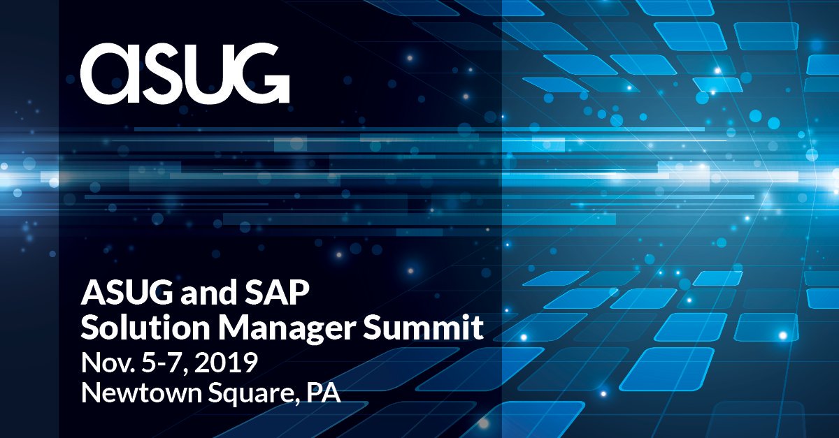 ASUG365's tweet photo. Learn how #SAP and customers are jointly driving SAP ALM innovations for enhanced management of #cloud, hybrid, and on-premise solutions through the complete solution life cycle.  
Click 👉 https://t.co/crn0UNcgZX to learn more. 
#ASUG #SAPsolutionmanager https://t.co/1vTswBW4qD