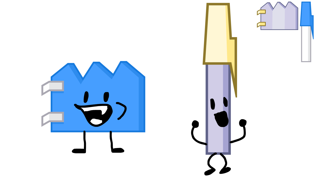 BFDI Color Swaps on Twitter.