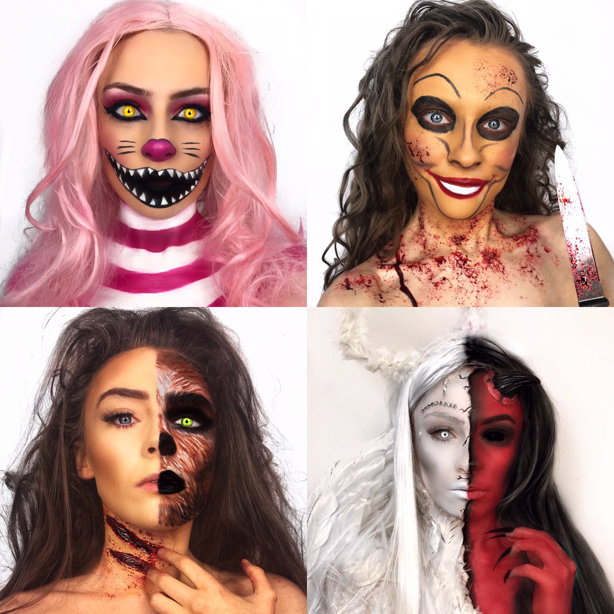 31 Halloween looks done!!! It’s been a crazy 31 days but I’m so proud of myself for doing it and succeeding. 🤡🎃💀👻☠️👺🤡