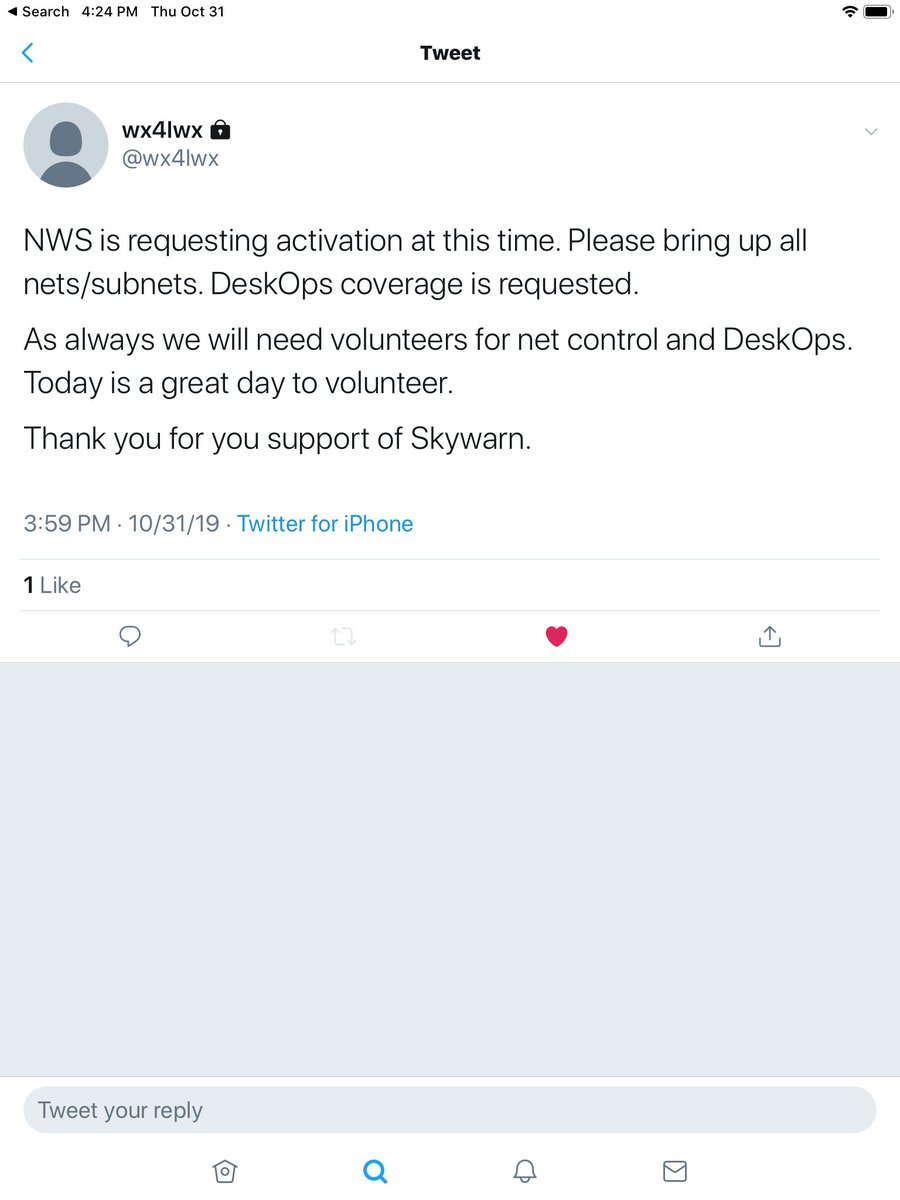 PGCARES's tweet photo. #QST #skywarn activated. All ops check batteries &amp; prep for #emcomm via local subnet https://t.co/fnt81Bo3vS #mdwx .@wx4lwx https://t.co/mqyG2UssjA