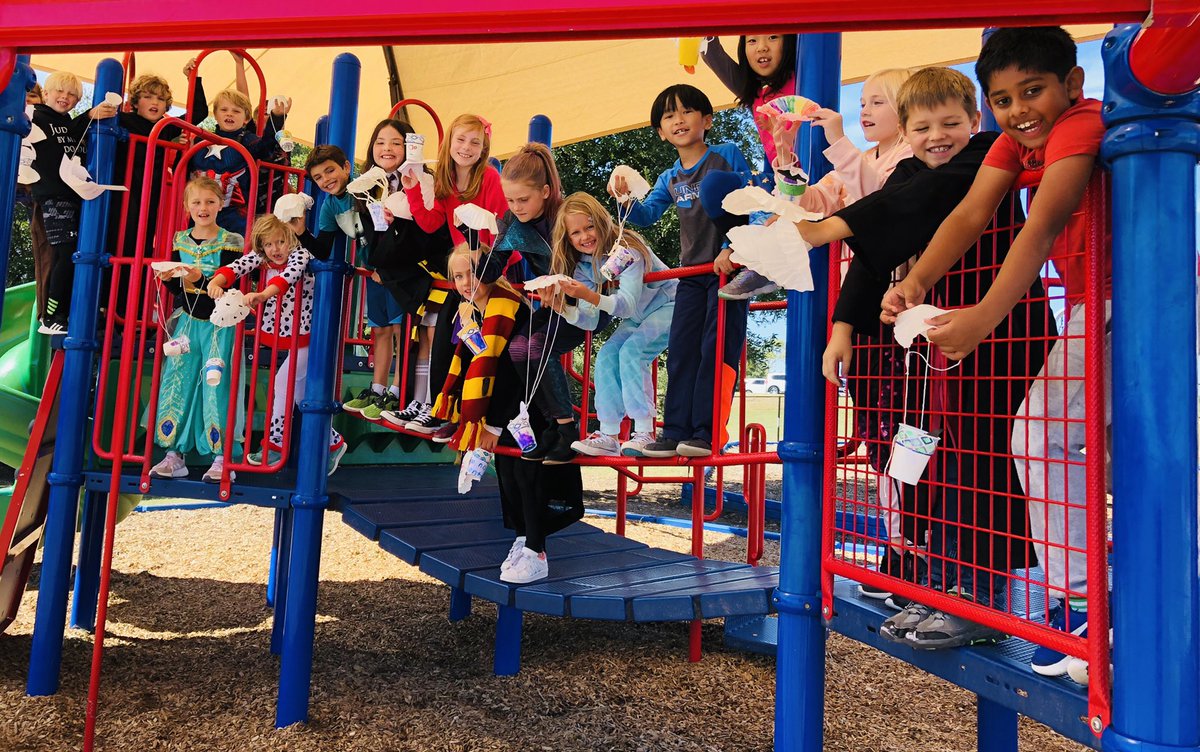 Testing witch parachutes for Room on a Broom book in 2nd grade.
#halloweenSTEM <a href="/RiverRidgeElem/">River Ridge Elem</a>