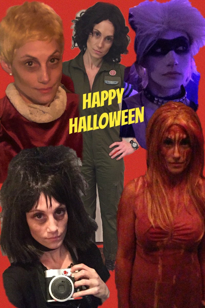 GenaBird7's tweet photo. Best day of the year! HAPPY HALLOWEEN!!! #womeninhorror #sci-fi #horrorfans #ripley #halloween #carrie #LydiaDeetz #rosemarysbaby #Pris https://t.co/jp8T7fYSDU
