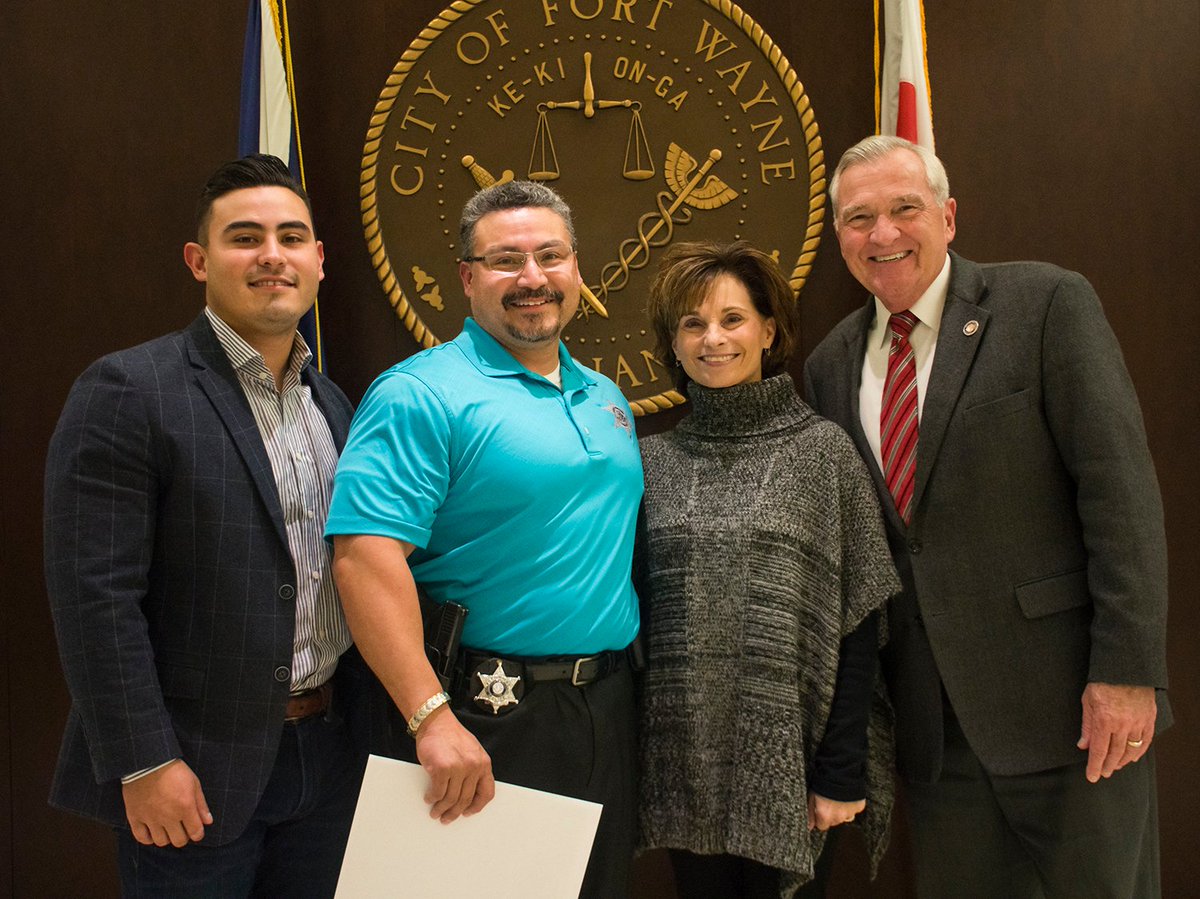 Proud to proclaim today Steven Espinoza Day in Fort Wayne, in recognition of his dedicated service to <a href="/FortWaynePolice/">Fort Wayne Police Department</a> and bringing home a gold medal and world record from the 2019 World Police and Fire Games.