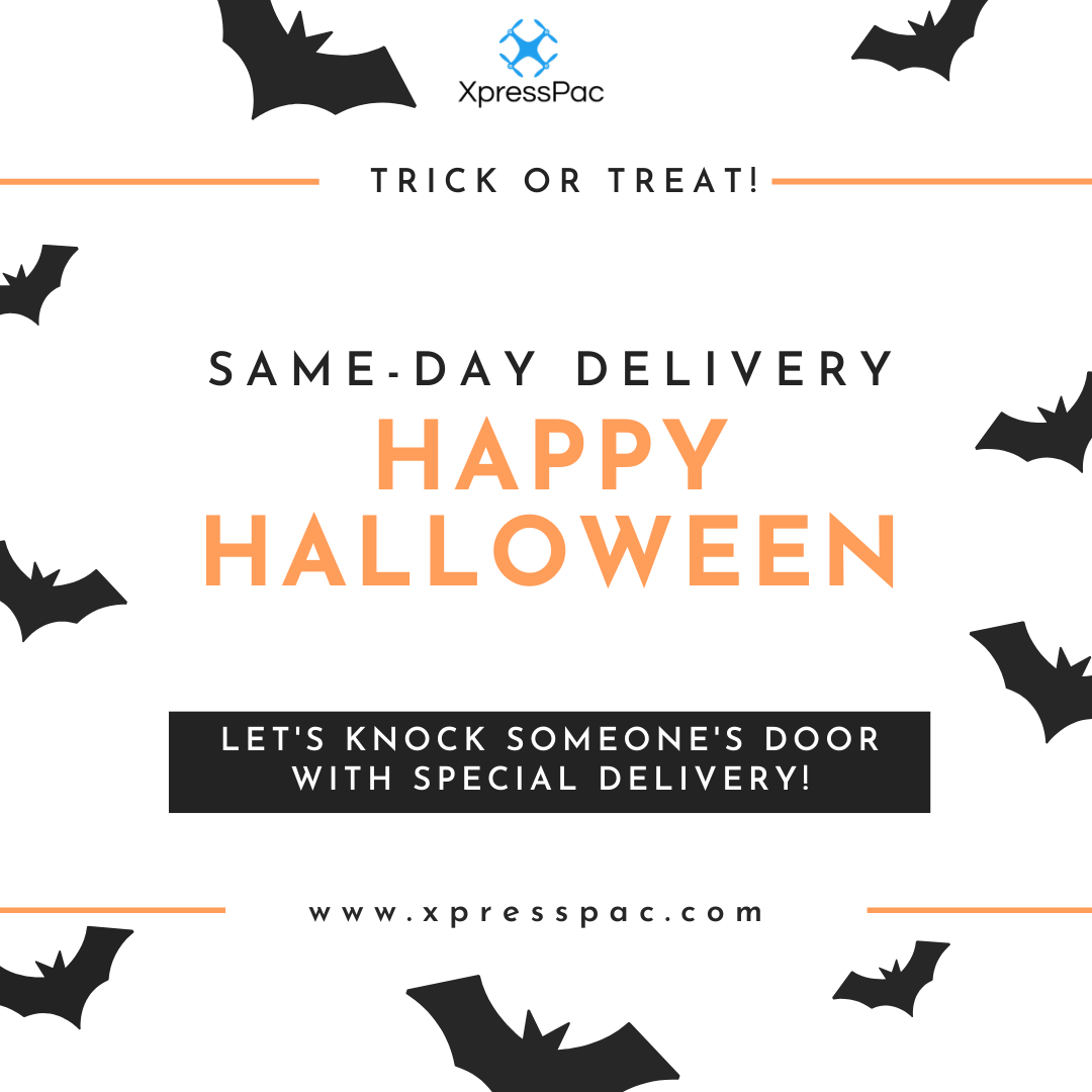 XpressPac's tweet photo. Happy Halloween! Visit https://t.co/Bb65Uk3OU9 for same-day deliveries.
.
.
#Halloween #HappyHalloween #TrickorTreat #Delivery #SameDayDelivery #HoustonCourier #B2B #B2C #Connect #Shipping #HoustonDeliveryService #UrgentDelivery #GetItNow #TGWHX #HoustonToAustinSameDayDelivery https://t.co/O4Y8BttxRf
